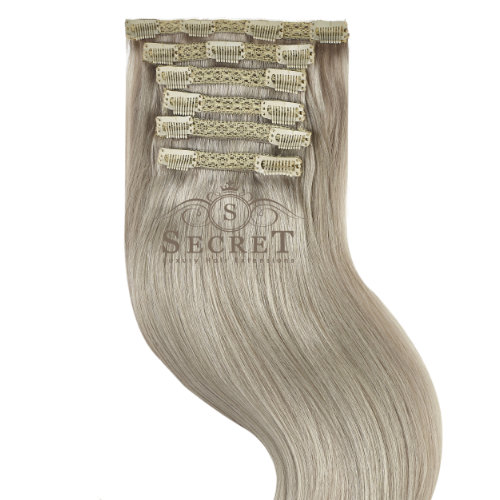 Clip In Hair Extensions - Grey | Secret Hair Extensions Clip In Hair Extensions - Grey | Secret Hair Extensions